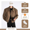 Áo Khoác Bomber Nam Màu Nâu Basic Blouson – Daily Shop