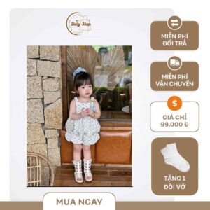 Set Hai Dây Phối Nơ Quả Bông – Xinh Xắn, Mát Mẻ Cho Ngày Hè Năng Động