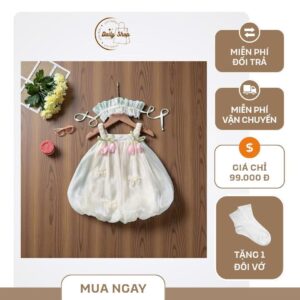 Váy Tơ Tulip Cho Bé Gái Siêu Xinh