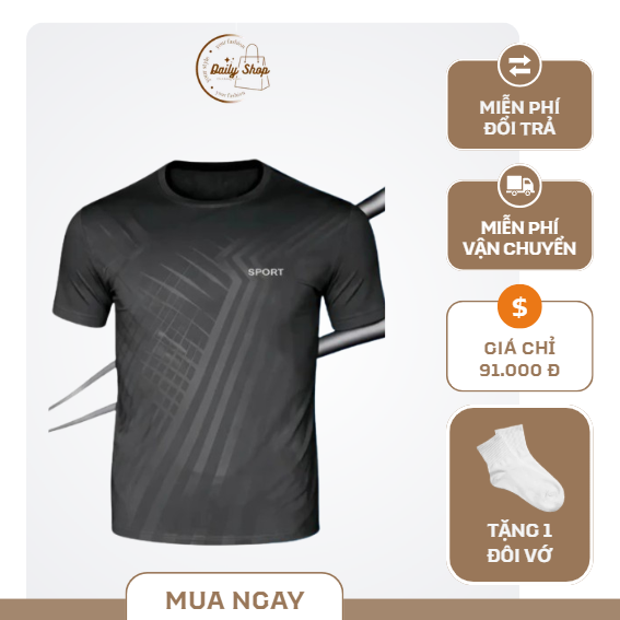 Áo thun thể thao nam - Ảnh 3