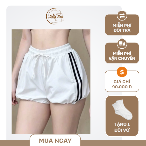 Quần bí tập gym chun đùi nữ