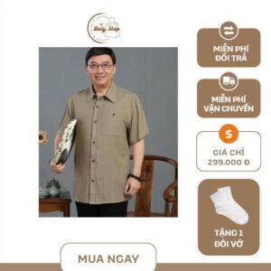 Sơ mi đũi trung Niên Ngắn Tay Cao Cấp – Sự Kết Hợp Hoàn Hảo Giữa Phong Cách Và Sự Thoải Mái